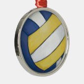 Volleyball Metalen Ornament (Rechts)