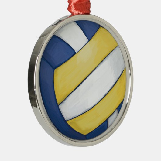Volleyball Metalen Ornament (Rechts)
