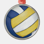 Volleyball Metalen Ornament (Voorkant)