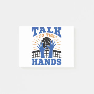 Volleyball Middle Blocker Talk to Hands Post-it® Notes