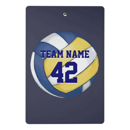 Volleyball Mini Klembord (Achterkant)