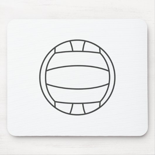 Volleyball Mousepad Muismat (Voorkant)