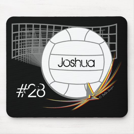 Volleyball Mousepad Muismat (Voorkant)