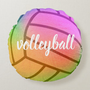 Volleyball Multicolored Monogram Rond Kussen