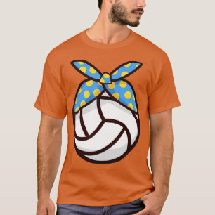 Volleyball n Girls Headband Women T-shirt