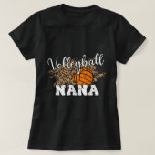 Volleyball Nana Leopard Fun Volleyball Nana T-shirt (Design voorkant)
