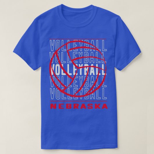 Volleyball Nebraska T-shirt (Design voorkant)