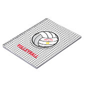 Volleyball Net Custom Player Name Number Ball Notitieboek (Linkerzijde)
