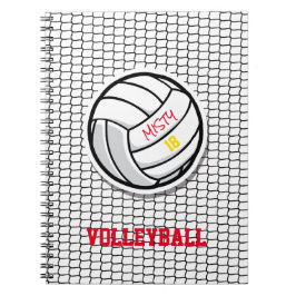 Volleyball Net Custom Player Name Number Ball Notitieboek