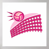 Volleyball & net poster (Voorkant)
