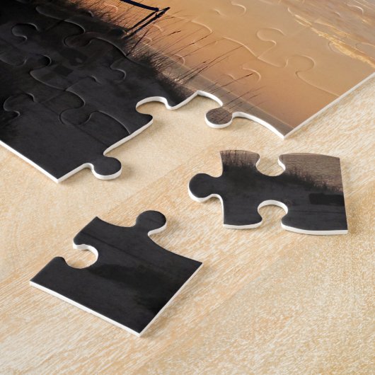 Volleyball Net Sunset Beach Legpuzzel (Zijkant)