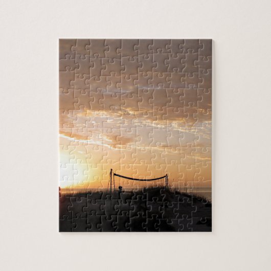 Volleyball Net Sunset Beach Legpuzzel (Verticaal)