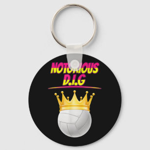 Volleyball Notorous Dig Fun Quote Sarcastic Sleutelhanger