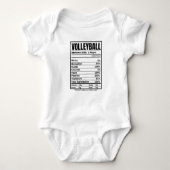 Volleyball Nutrition Facts Romper (Voorkant)