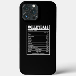 Volleyball Nutrition Facts Women Man Player Case-Mate iPhone Case