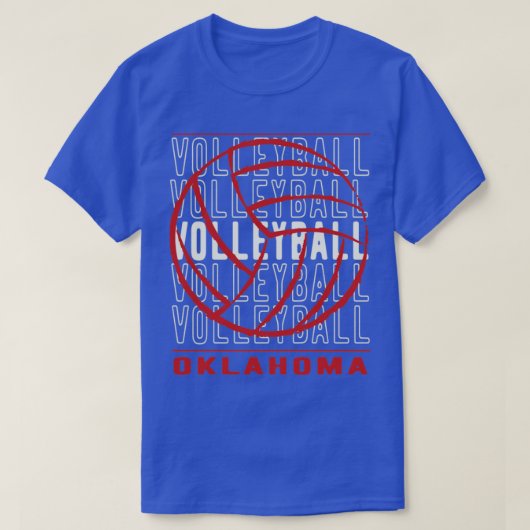 Volleyball Oklahoma T-shirt (Design voorkant)