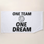 VOLLEYBALL ONE TEAM ONE DREAM STRANDLAKEN (Voorkant)