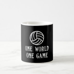 Volleyball One World One Game Volleyball Player Koffiemok