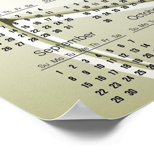 Volleyball ontwerp 2024 kalender poster (Hoek)