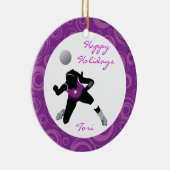 VolleyBall Ornament Personalize Digger (Rechts)