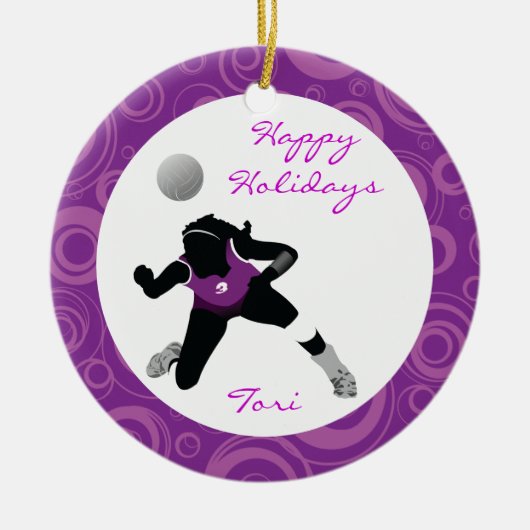 VolleyBall Ornament Personalize Digger (Voorkant)