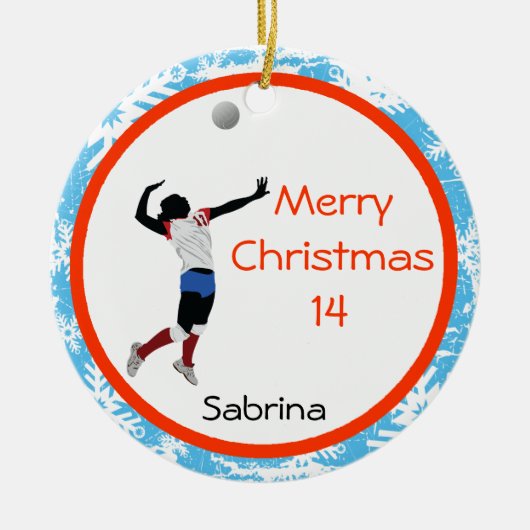 VolleyBall Ornament Personalize Server (Voorkant)