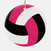 Volleyball Ornaments Team Player Sports For Her Keramisch Ornament (Achterkant)