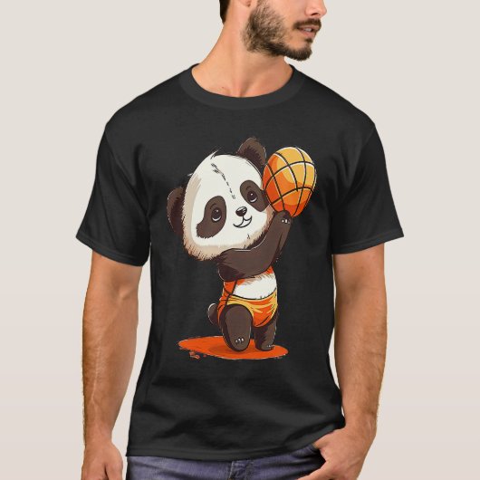 Volleyball Panda  Panda Hugging A Volleyball T-shirt (Voorkant)