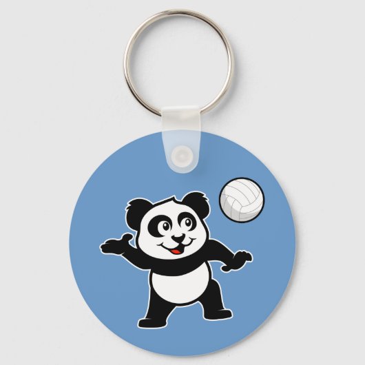 Volleyball Panda Sleutelhanger (Voorkant)