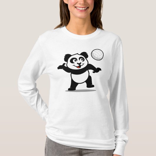 Volleyball Panda T-shirt (Voorkant)
