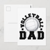 Volleyball Pap Oude School Gift Ideeën Briefkaart (Voorkant / Achterkant)