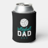 Volleyball Pap Proud Vader van de Zoon van de Spel Blikjeskoeler (Blikje Achterkant)
