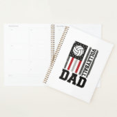 Volleyball Papa Amerikaanse Vlag Vintage Gravure O Planner (Display)