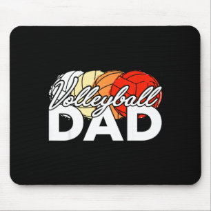 Volleyball papa daddy cool vaderdag mannen retro muismat