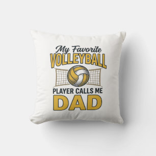Volleyball Papa Mijn Favoriete Speler Noemt Me Pap Kussen