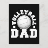 Volleyball Papa Oud School Elegant Briefkaart (Voorkant)