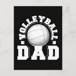 Volleyball Papa Oud School Elegant Briefkaart