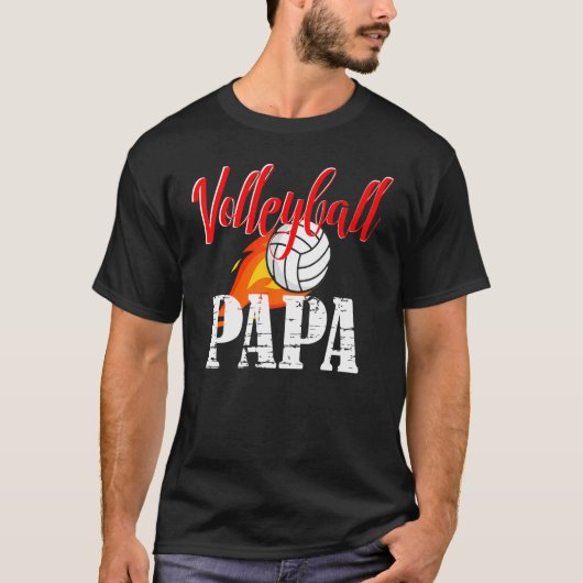 Volleyball Papa Volleyball T-shirt (Voorkant)