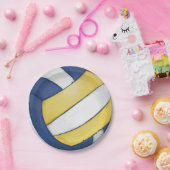 Volleyball Papieren Bordje (Feest)