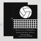 Volleyball Party Birthday Fun Sports Beach Kaart (Voorkant / Achterkant)