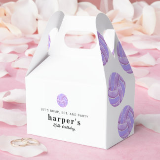 Volleyball Party Favor Boxes Bedankdoosjes