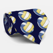 Volleyball Pattern Stropdas (Opgerold)