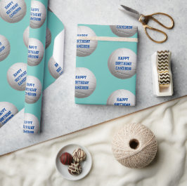 Volleyball Personalized Wrapping Paper Cadeaupapier