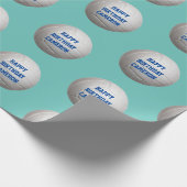 Volleyball Personalized Wrapping Paper Cadeaupapier (Hoek)