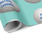 Volleyball Personalized Wrapping Paper Cadeaupapier (Rol Hoek)