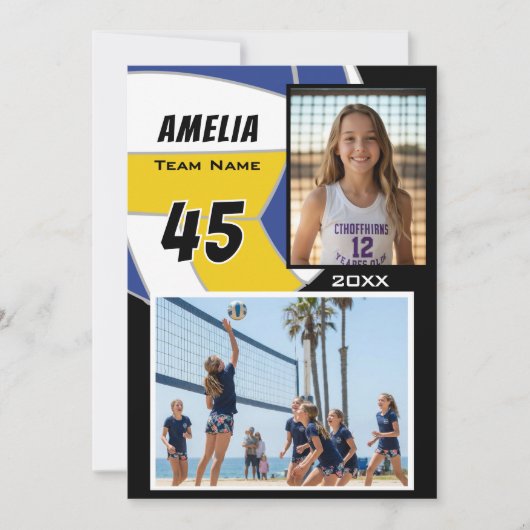 Volleyball Player 2 Photo Memory Mate (Voorkant)