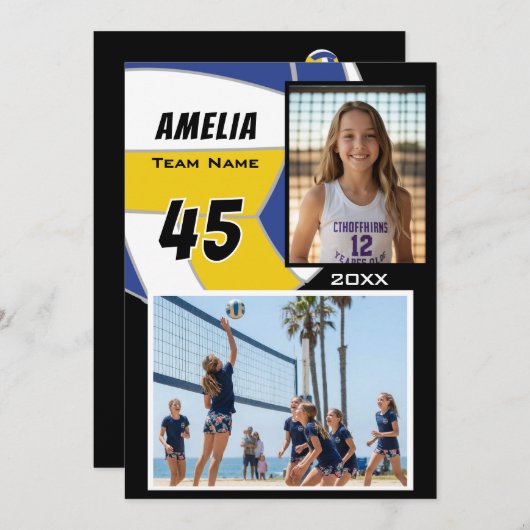 Volleyball Player 2 Photo Memory Mate (Voorkant / Achterkant)