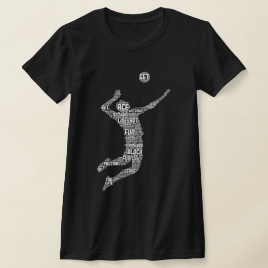 Volleyball Player Boys Youth Mannen T-shirt (Laagn)