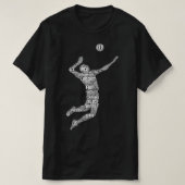 Volleyball Player Boys Youth Mannen T-shirt (Design voorkant)