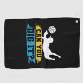Volleyball Player | Can You Dig It Golfhanddoek (Horizontaal)